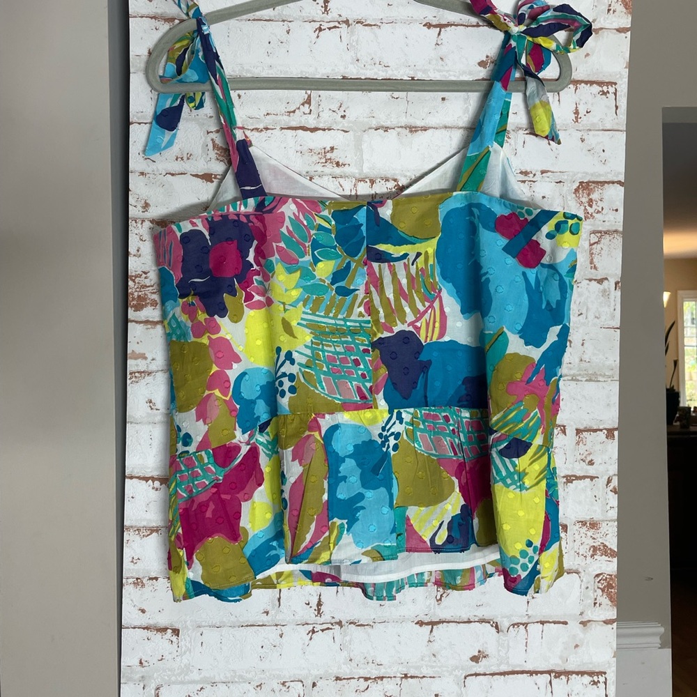 J. Crew Multicolor Camisole with Tie Straps